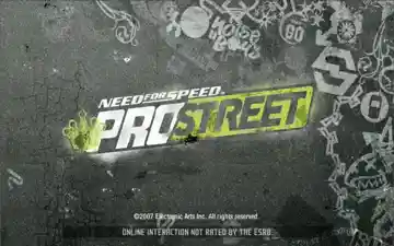 Need For Speed ProStreet (USA) screen shot title